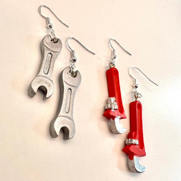 Mechanic Earrings - Wrench Earrings - Tool Box Earrings - Gifts for Mechanics - Picture 3 of 10